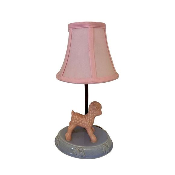Table Lanb Lamp Pink Girls Nursery VINTAGE 70s 80s RARE - Picture 1 of 5